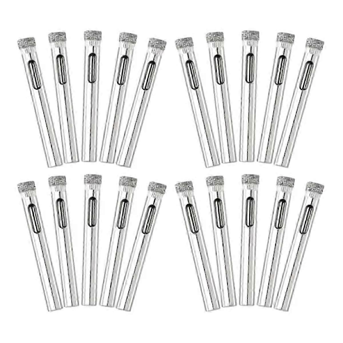 20 Pack Diamond Drill Bit Set,6mm Small Diamond Hole Saw Kit