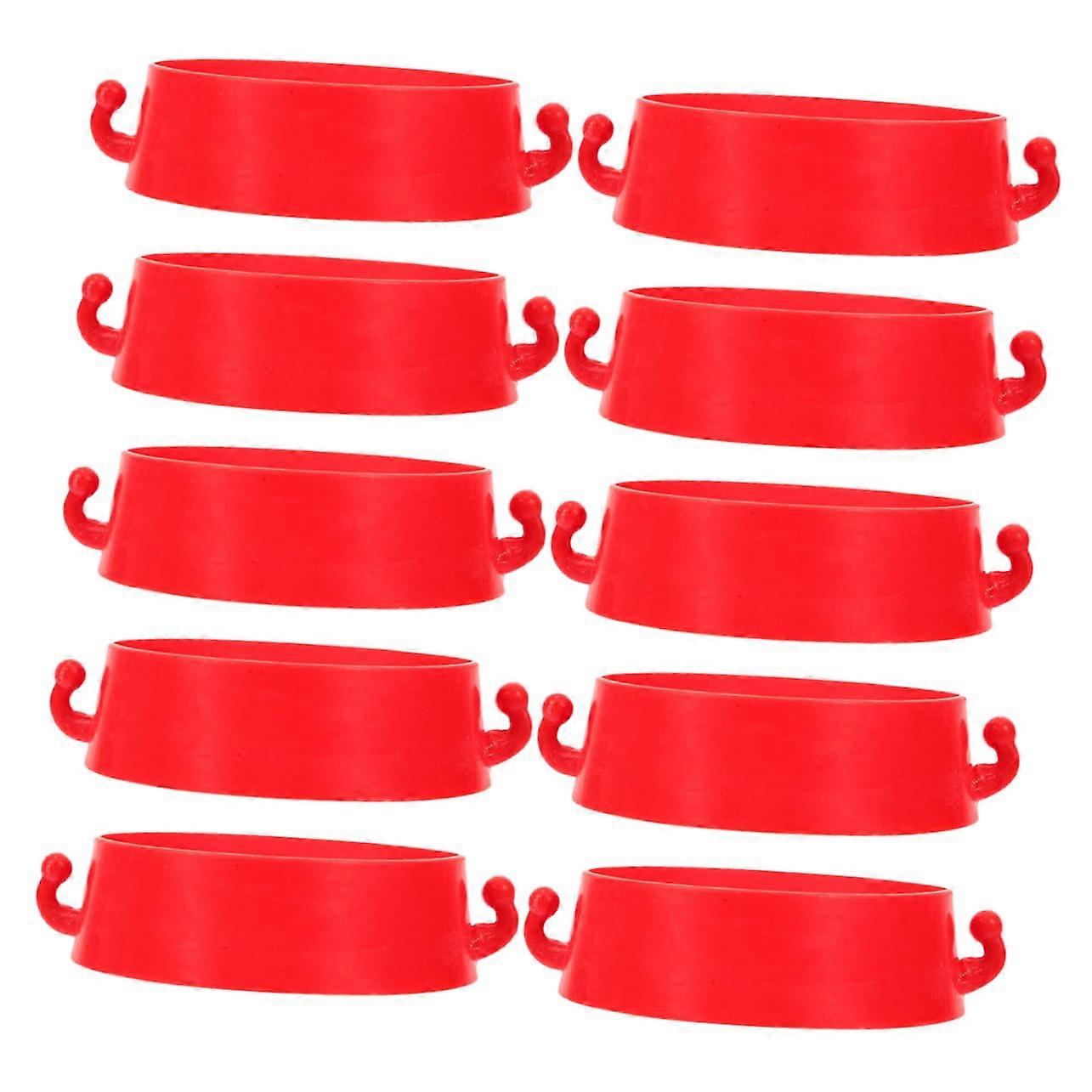 Plastic Cone Connectors For Training Cones, Durable 10Piece Set, Quick Connect, Fits Standard Road Safety Cones