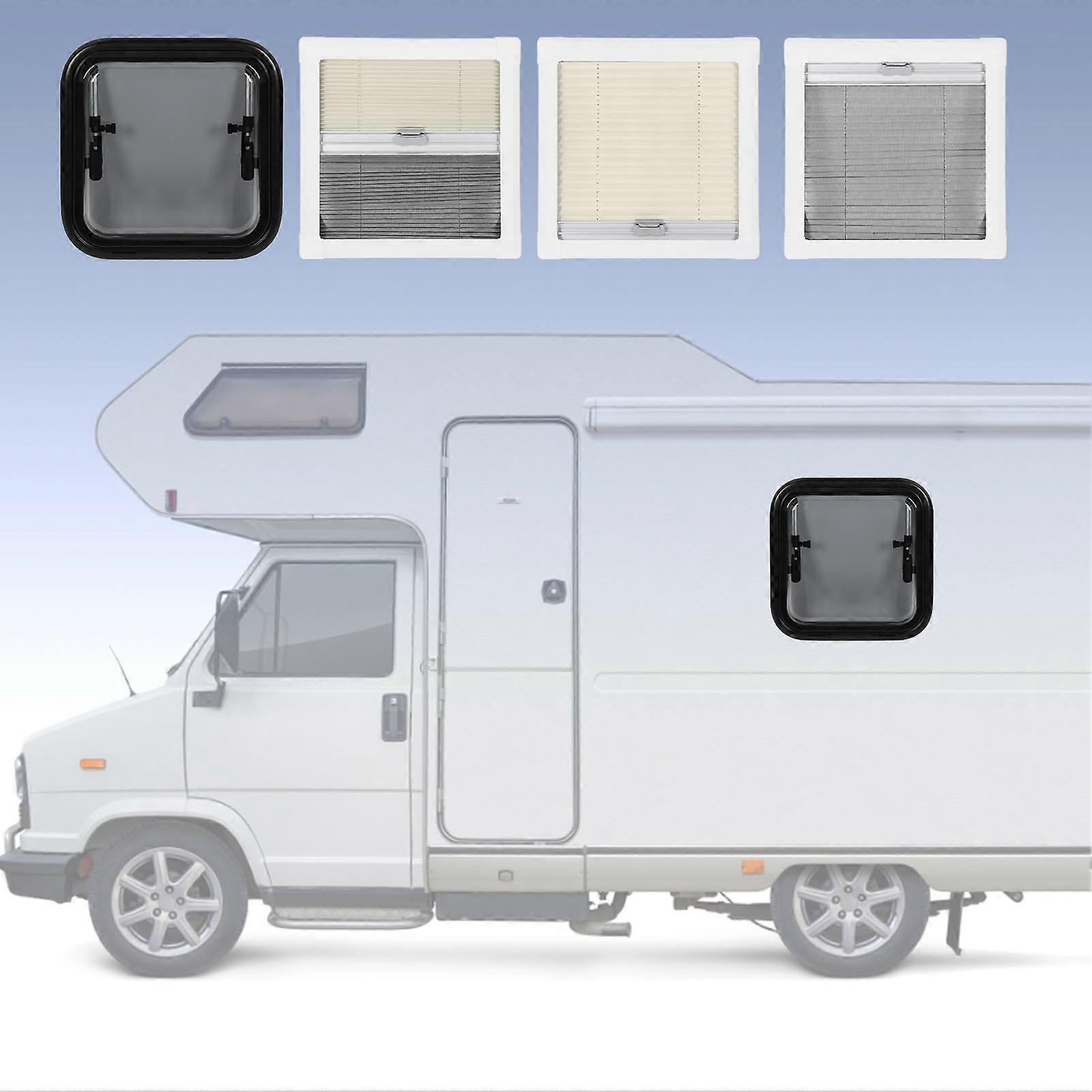 14.6x14.4in RV Exit Window Double Layer UV Resistant with Sunshade