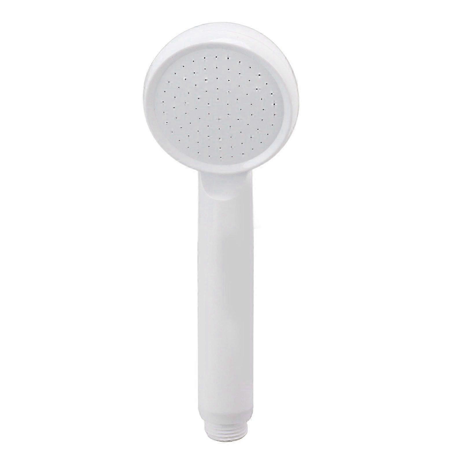 Rain Shower Head Simple Thicken Baking Process Handheld Shower Head with Ergonomic Handle for Bathroom White