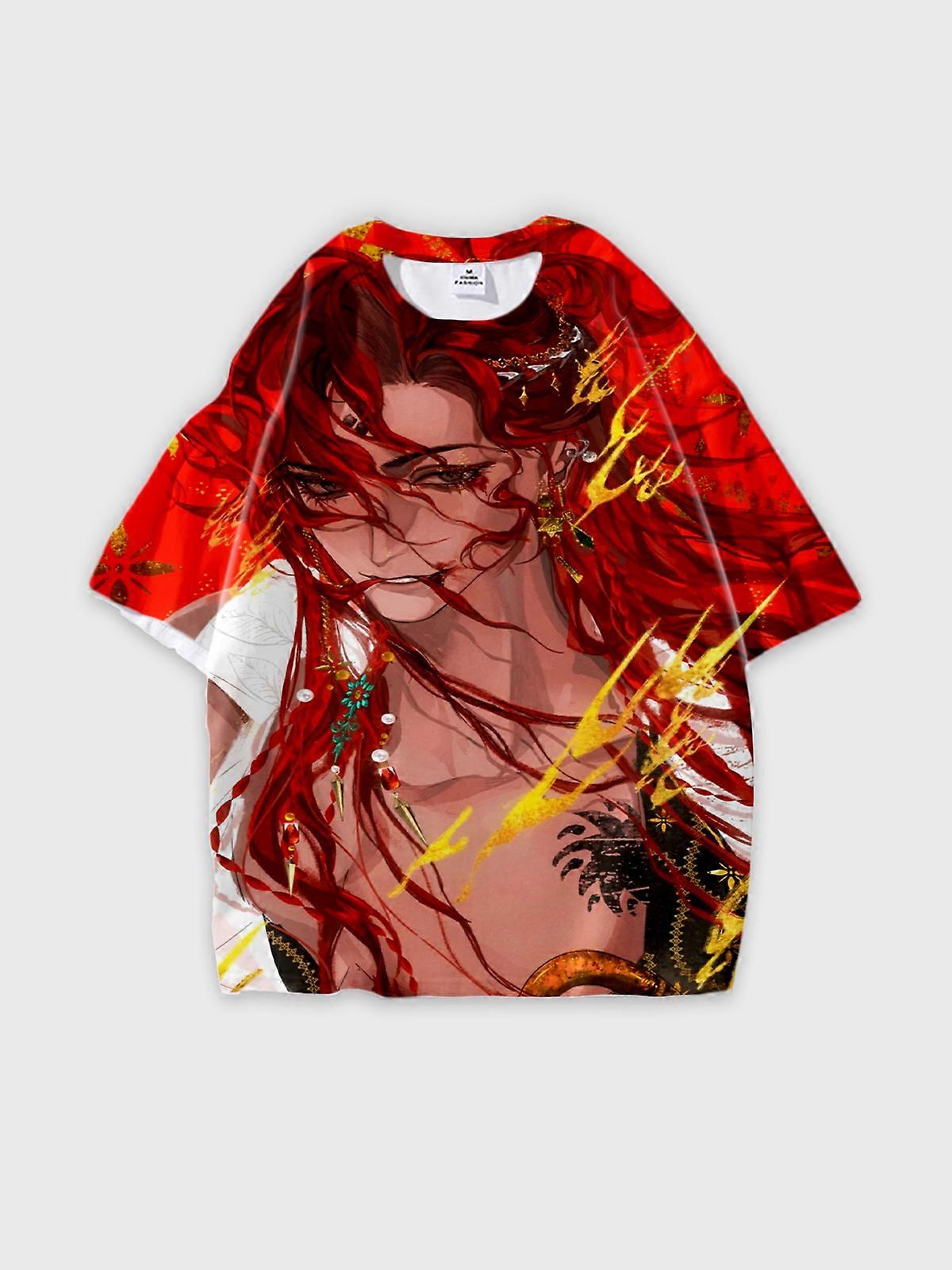 T-Shirt Short Sleeve Round Neck, Summer Casual Loose Graphic Tee, Unisex Sultan’s Game V881