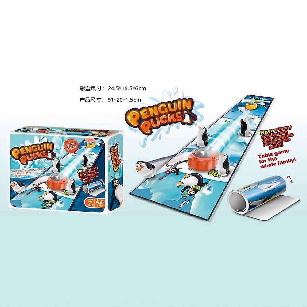 Curling game parent-child interactive simulation curling competition tabletop game