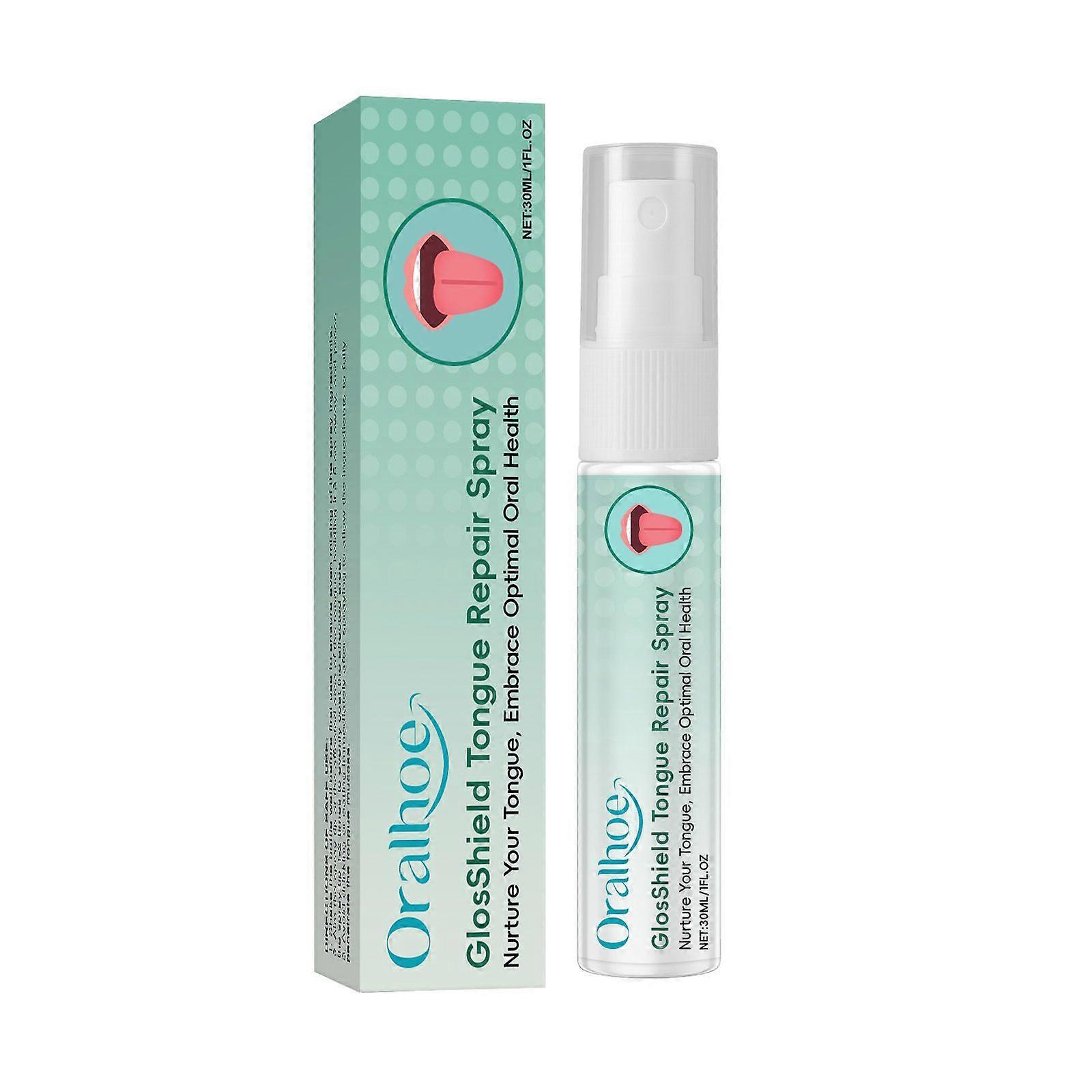 Dry Mouth Spray, Instant Breath Freshener Spray, Mint Mouth Sprays for Tongue Repair & Improve The Problem, Freshens Breath & Combats Dryness, White C