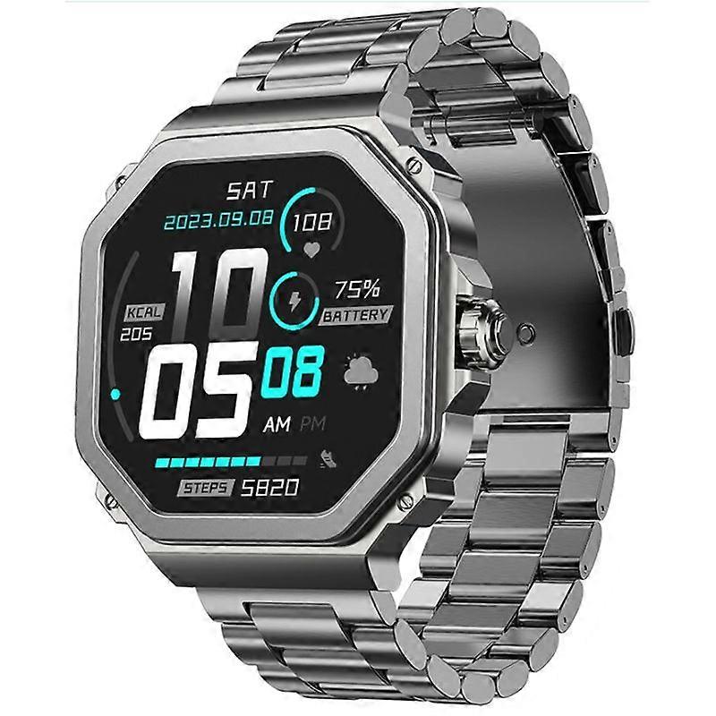 Smart Watch Bluetooth 1.43" AMOLED Heart Rate T63 Blood Oxygen Message Push Multi-Sports Mode(Grey)