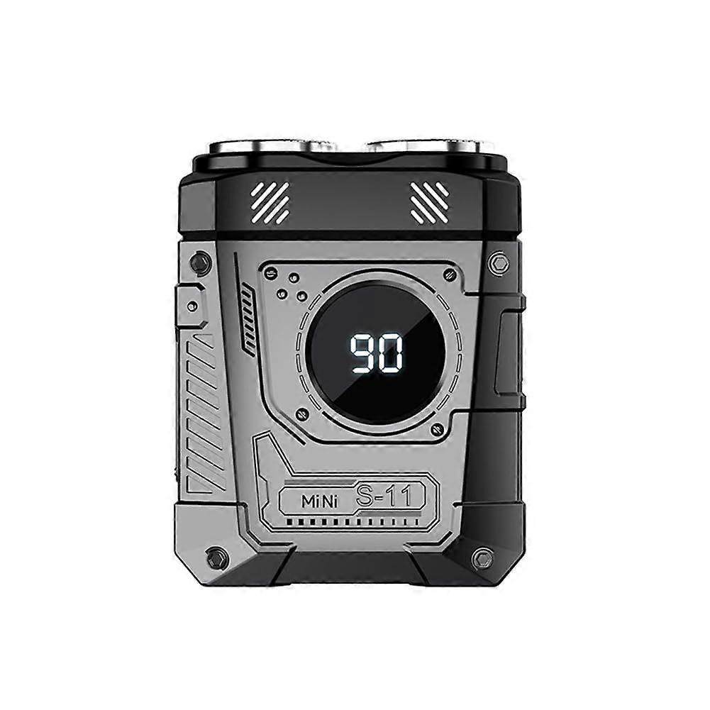 Mini Electric Shaver Digital Display Dual Blade Beard Trimmer For Car And Home Use 36dB