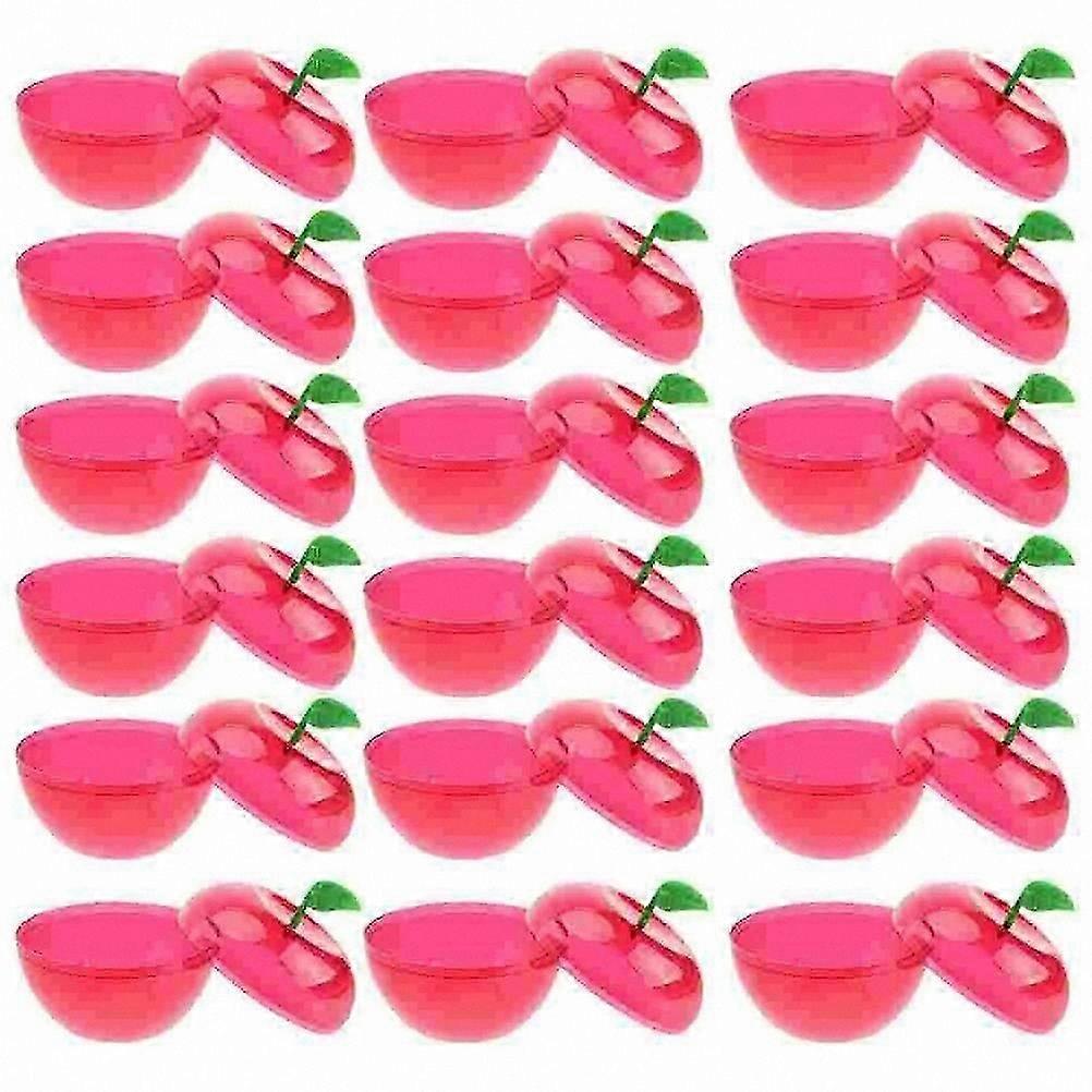 24 Pack -Shaped Plastic Containers with Lids for Party Favors, Decorative Candy Boxes for Kids, Ideal for Cake Distribution and Event Ornaments
