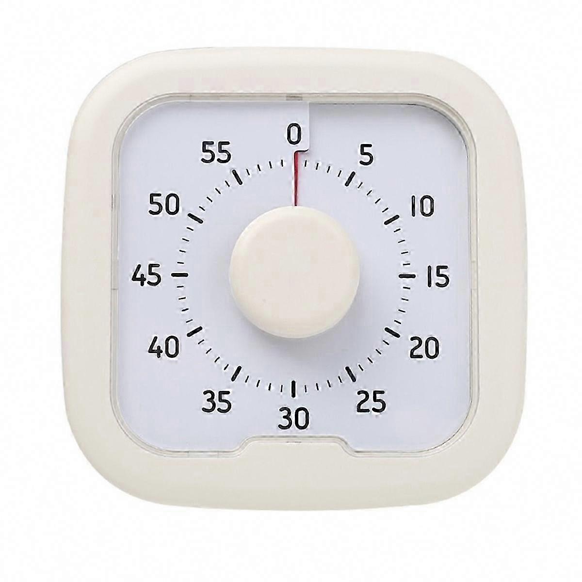 60-Minute Silent Visual Timer with Stand, Stopwatch Alarm Clock for Kitchen Cooking Countdown Timer