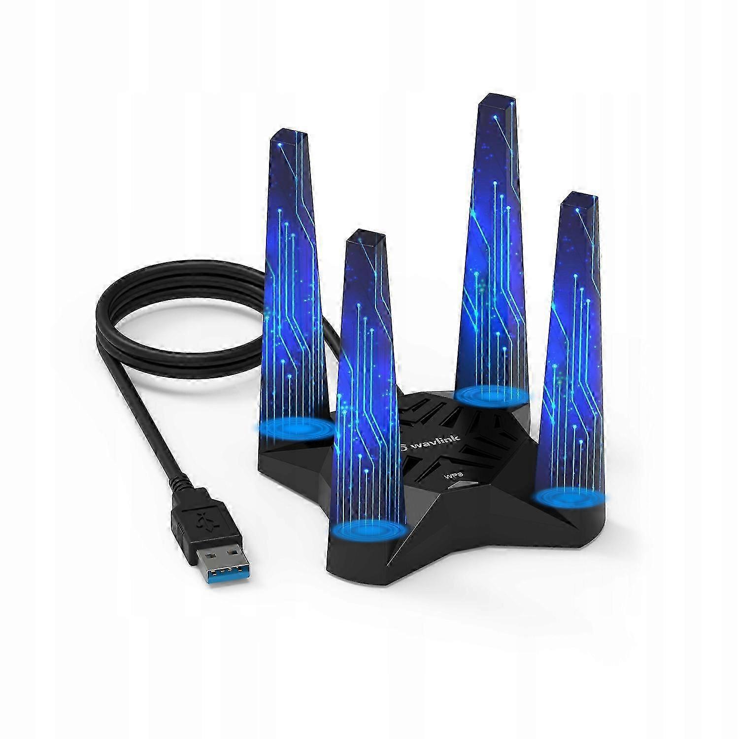Wavlink Ac1900 Dual Band Usb Wifi Adapter Magnetische Netwerkkaart