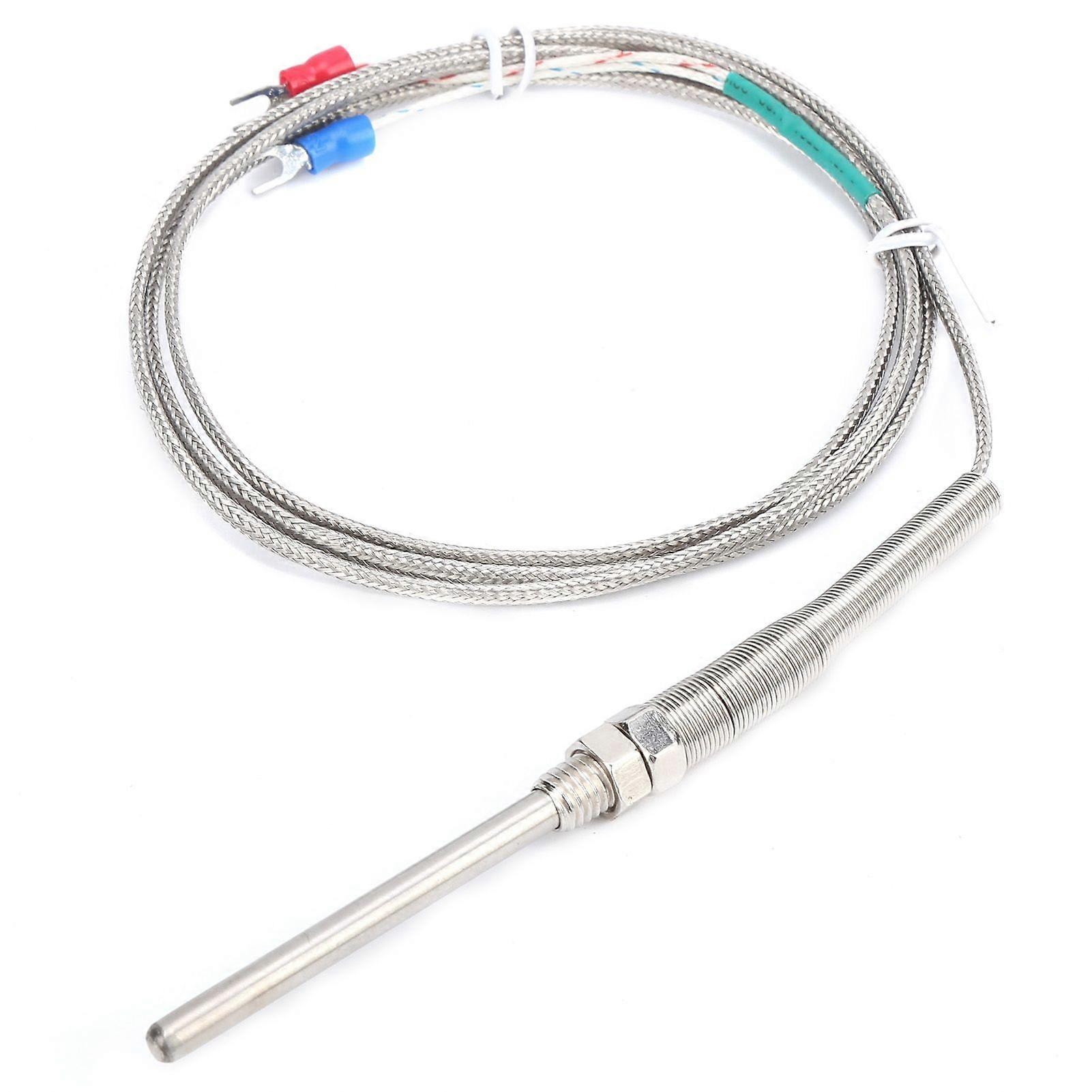 5x70mm K-Type Thermocouple Temperature Sensor Stainless Steel Probe M8 Thread