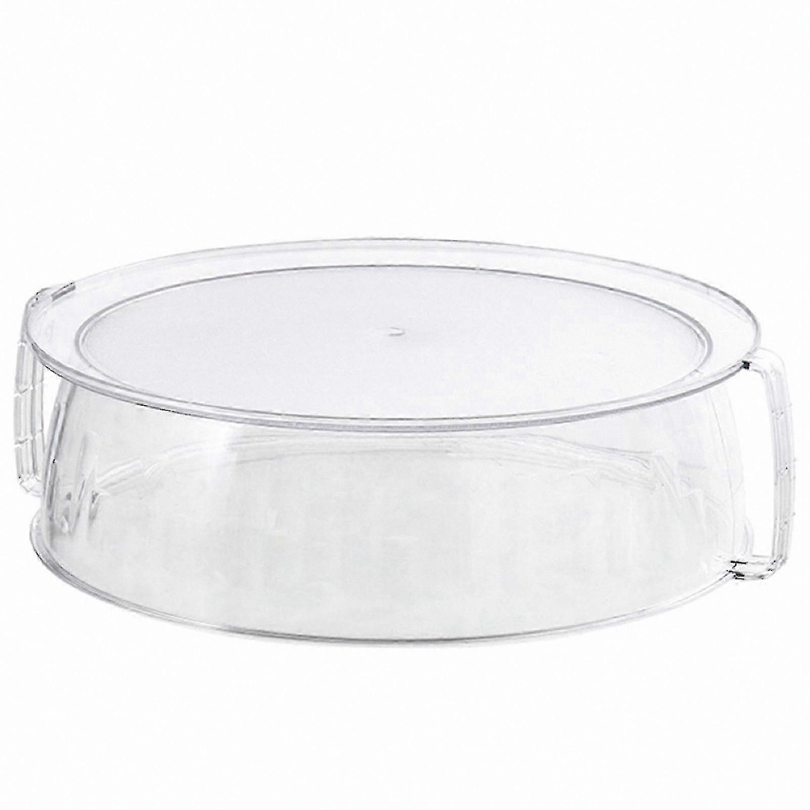 Large Glass Microwave Plate Cover with Handle for Bacon Cooking and Vegetable Steaming