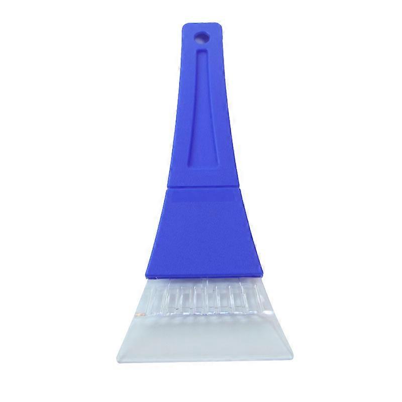 Ice Scraper for Car Window Snow Squeegee Winter Frost Scraper Plastic Scraper with Handle 23X11cm Fontainebleau Blue