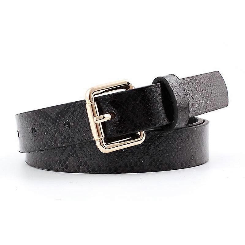 Snake pattern spring and summer new retro thin belt for women snakeskin versatile jeans dress decorative small belt for women
