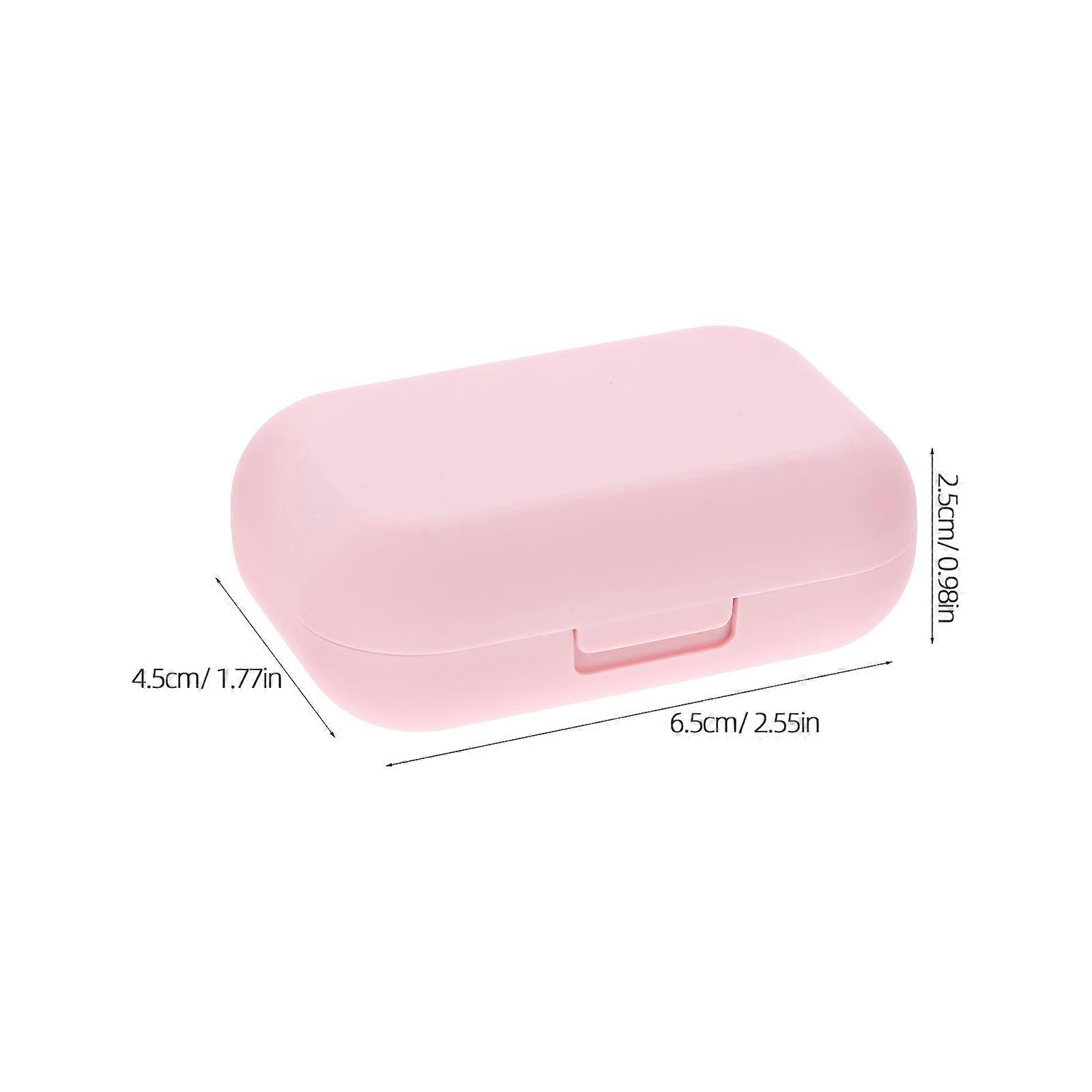 Contacts Case Cosmetic Lens Case for Storage 3Sets Pink Travel Lens Box