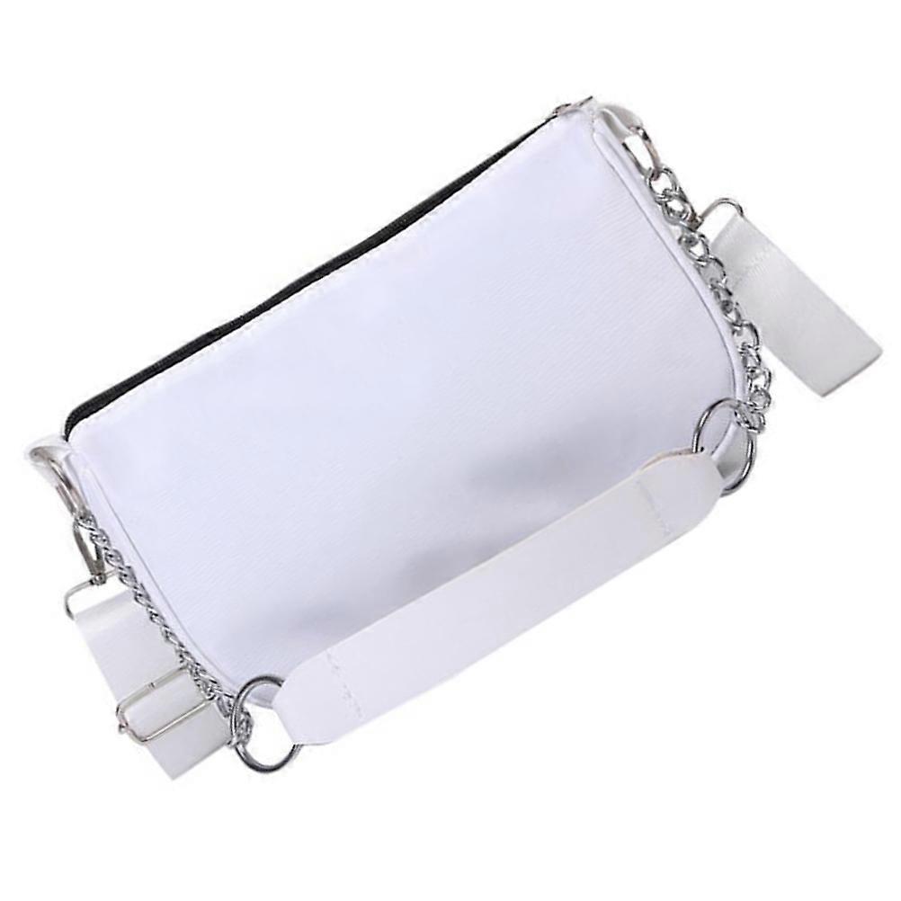Lady All-Match Bag White Armpit Bag for Storage Use 1Pcs