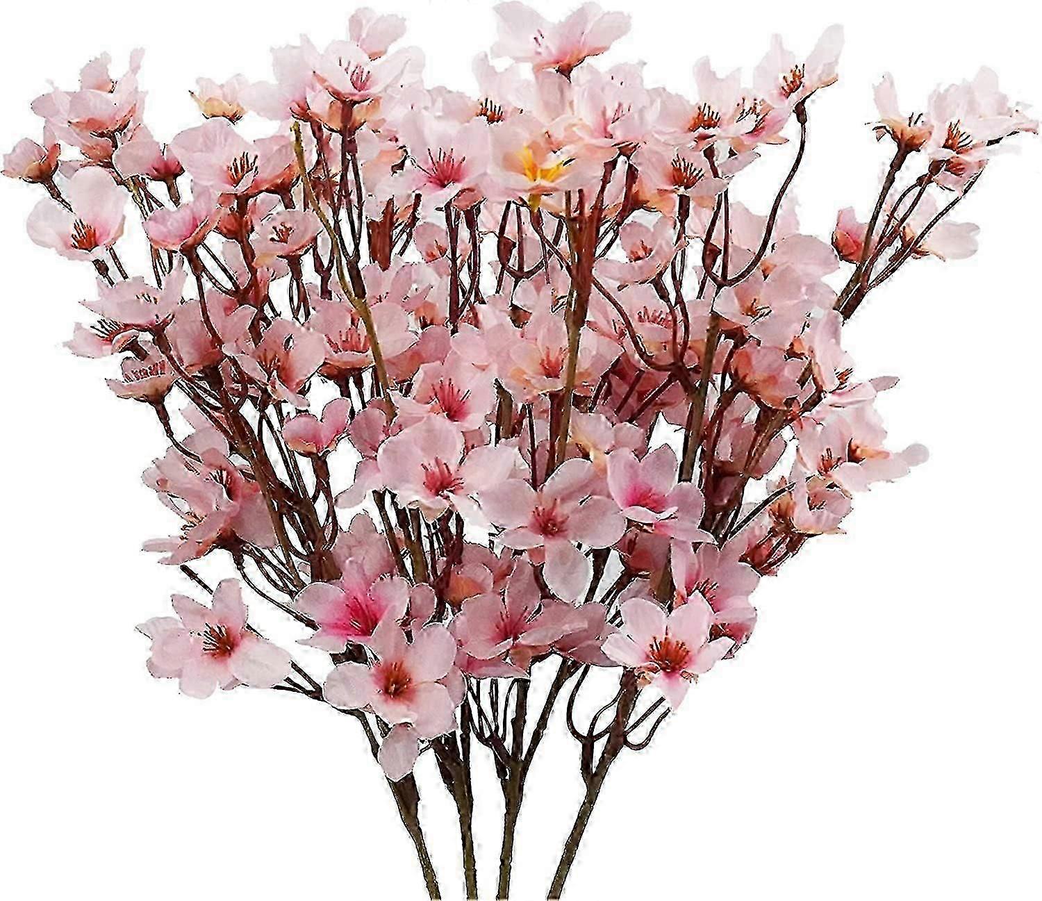 4 pcs Artificial Cherry Blossom, Home Decoration Pink