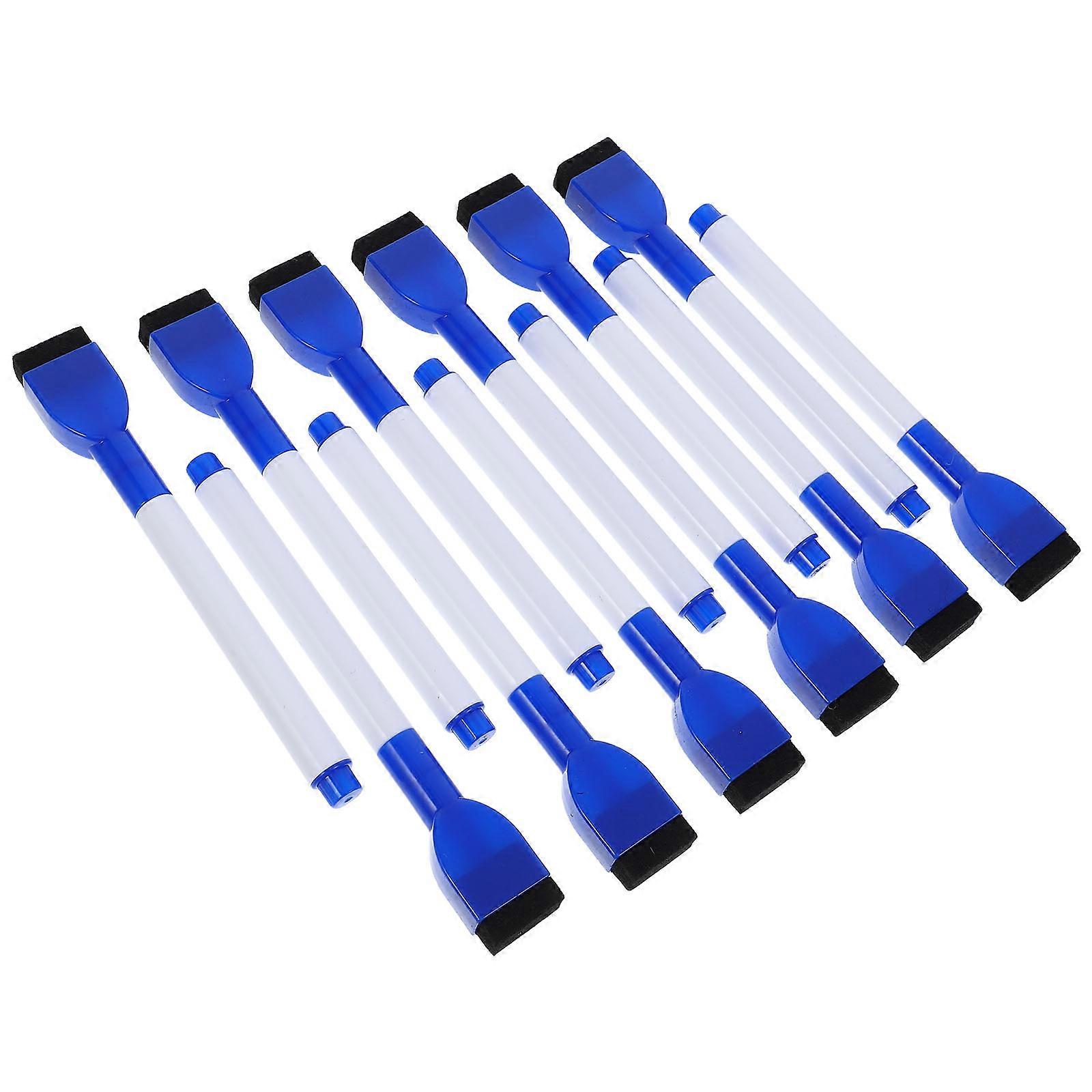 Versatile Use Erasable Whiteboard Marker For Students 12Pcs Dark Blue