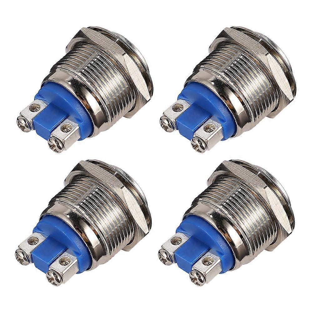 Waterproof Metal Momentary Push Button Switch 4Pcs for Marine Starter Use