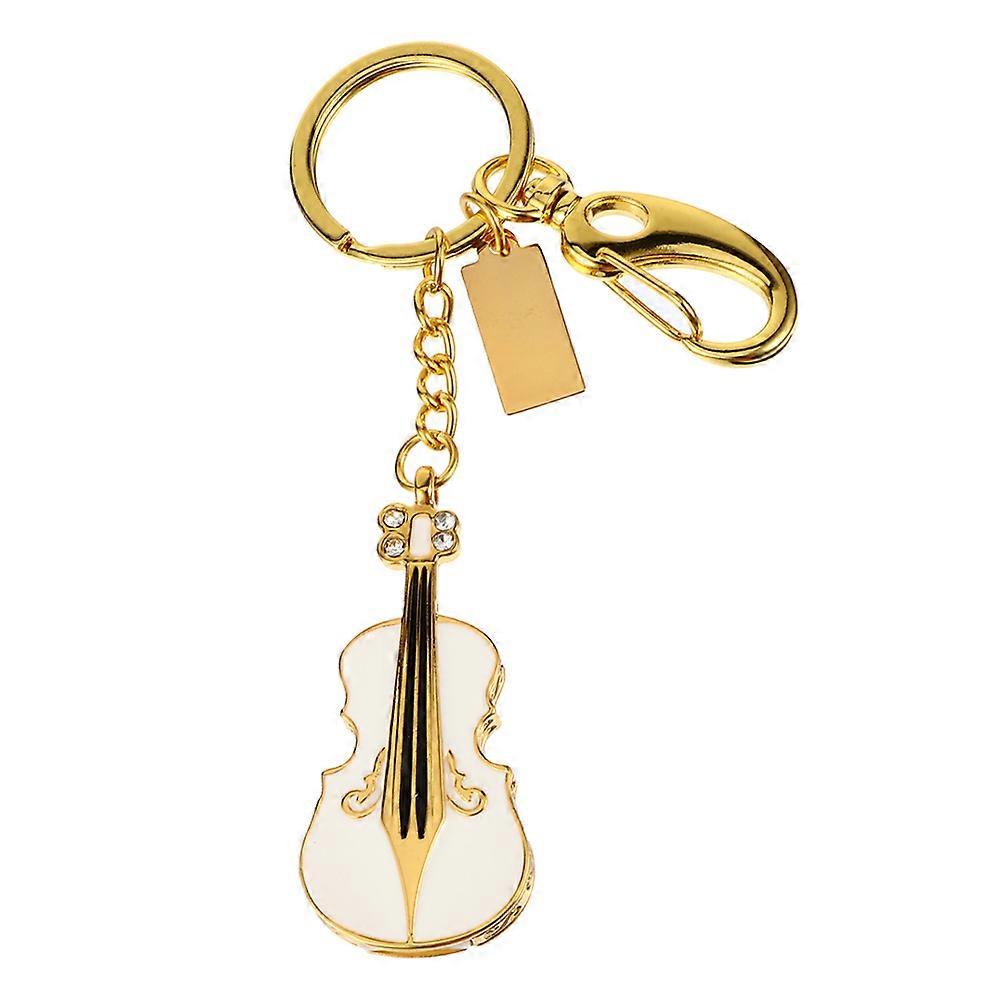 U Disk 4g Violin USB 2.0 Flash Drive for Computer Use 1 Piece White Metal