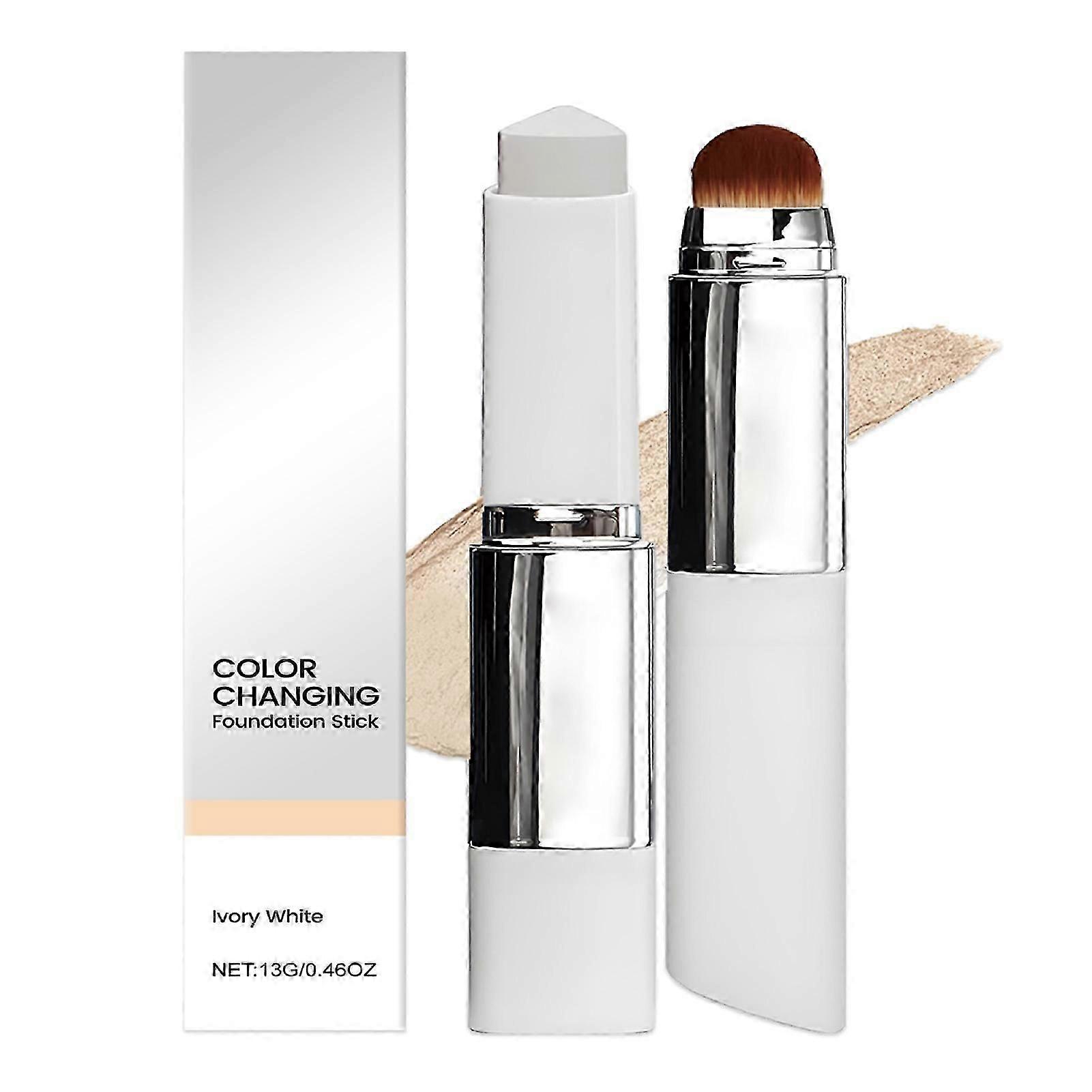 2 in 1 Color-Changing Foundation-Stick, Medium to Full Coverage Dewy Finish Base Makeup, Great Present Idea