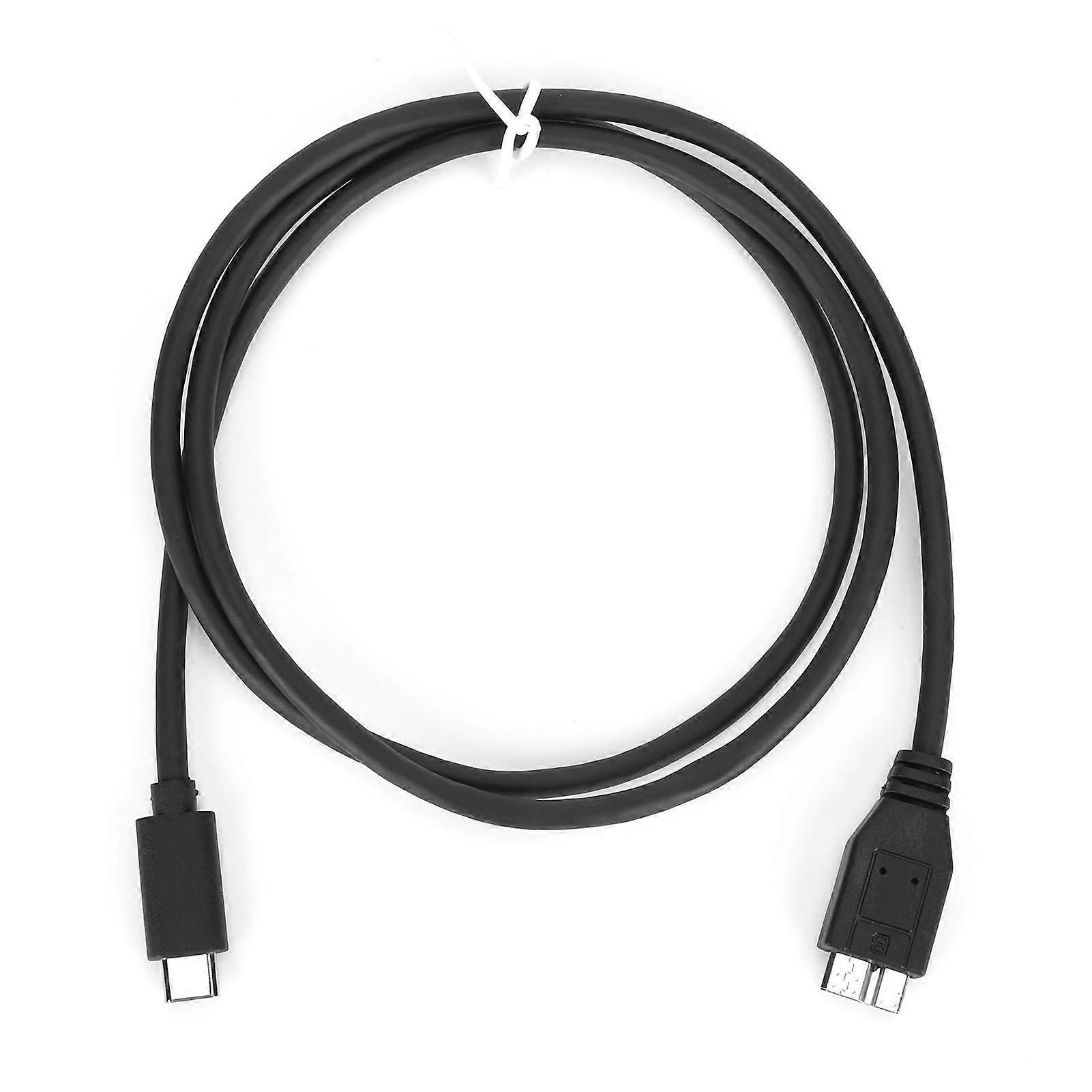 Hard Disk Data Cable 1 Meter 5Gbps Highspeed Transmission Typec to Micro B USB 3.0 Computer Accessory