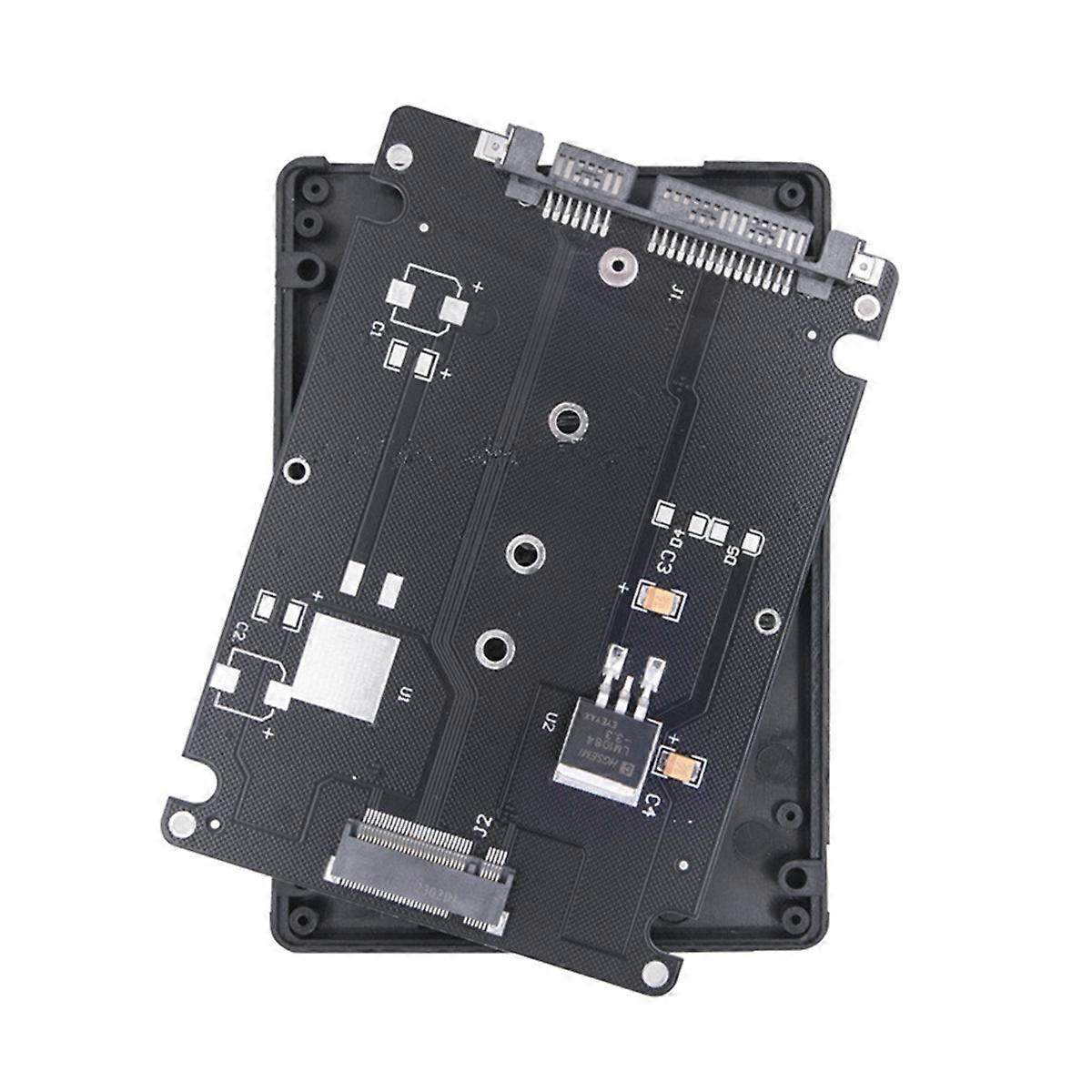 M.2 NGFF SSD to SATA3 External Hard Drive Box 6Gbps Hard Disk Adapter Board M.2 NGFF to SATA3.0 Adapter Card for PC A
