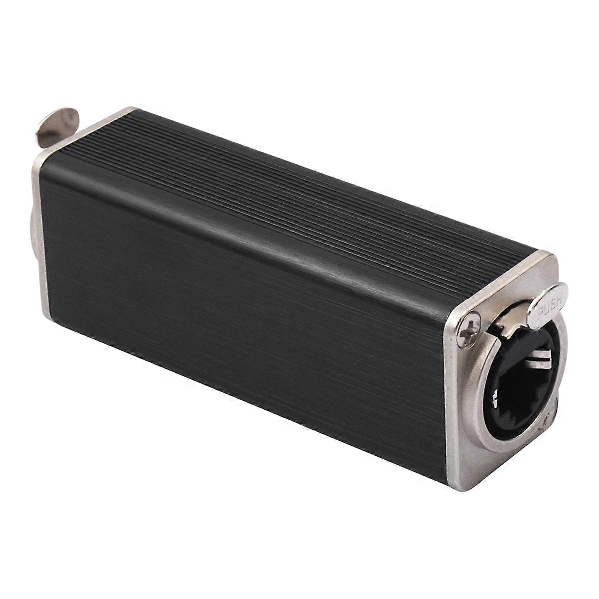 RJ45 Coupler Female to Female Twist Lock Adapter with Lock and Shield Speaker Plug Jack for Amplifie