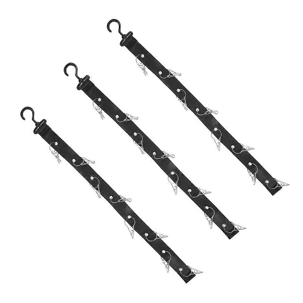 Outdoor Gear Storage Assistant Baseball Cap Holder Hanger For Wall And Door Adjustable Setup With 6Pcs Capacity In Black