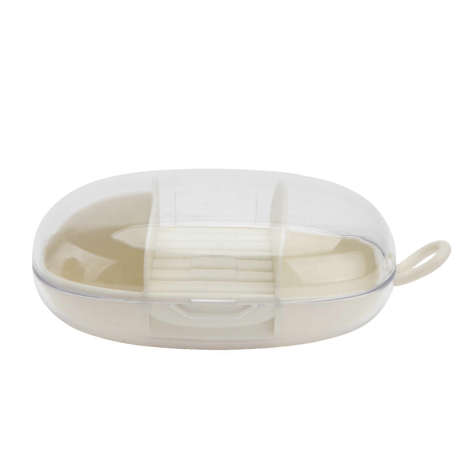 Jewelry Storage Box for Storage 2Pcs Portable Earring Box Durable White