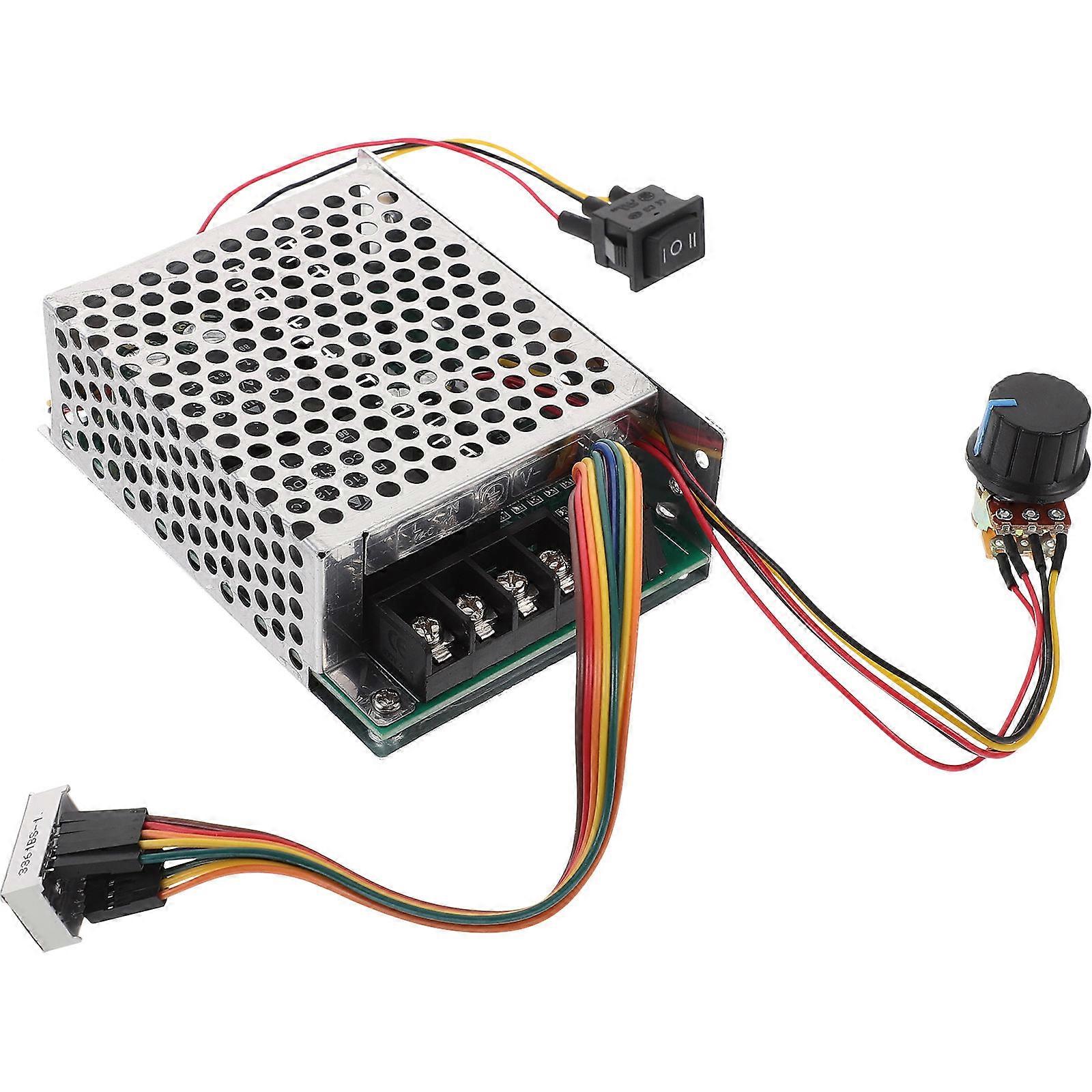 Electric Controller Motor Driver for Machine Use 3Pcs Variable Transmission Silver