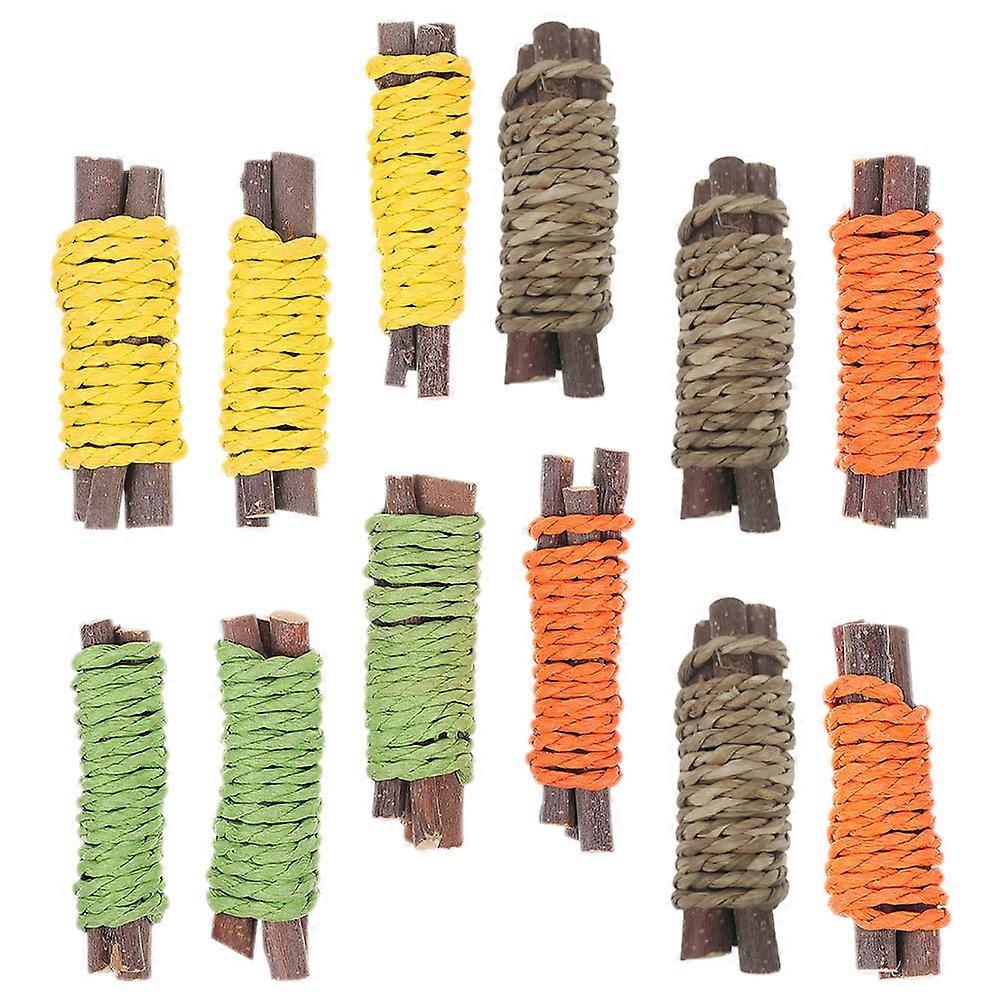 Rabbit Chew Sticks for Pet Teeth Grinding 36Pcs Bunny Chew Toys Set