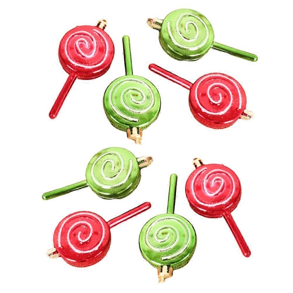 Christmas Tree Hanging Pendant 16Pcs Assorted Color Alloy Material Decor