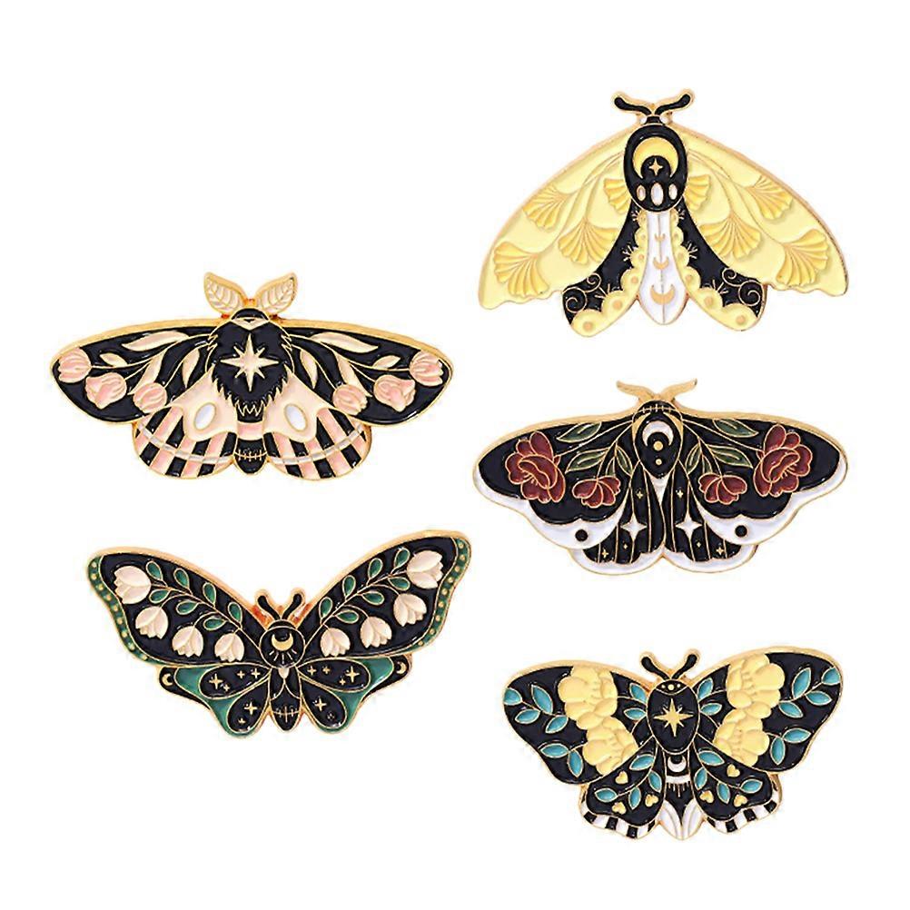 Butterflies Enamel Pin Set with 20Pcs for Decoration and Assorted Color