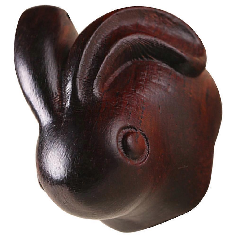 Wooden Rabbit Charm Hanging Ornament For DIY Projects Compact Size Retro Style Durable Design 2Pcs