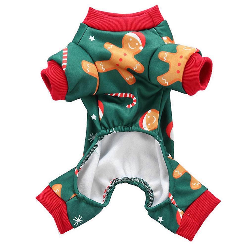 Decorative Puppy Clothes 5Pcs Green Dog Costume For Festivals Birthdays And Daily Use M Size
