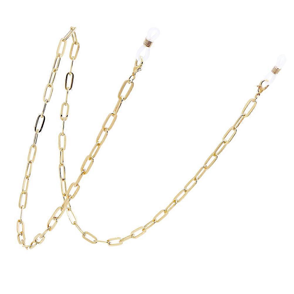Eyeglass Holders Around Neck Golden Alloy Outdoor Use Workout Exercise Convenient Mask Access 1Pack