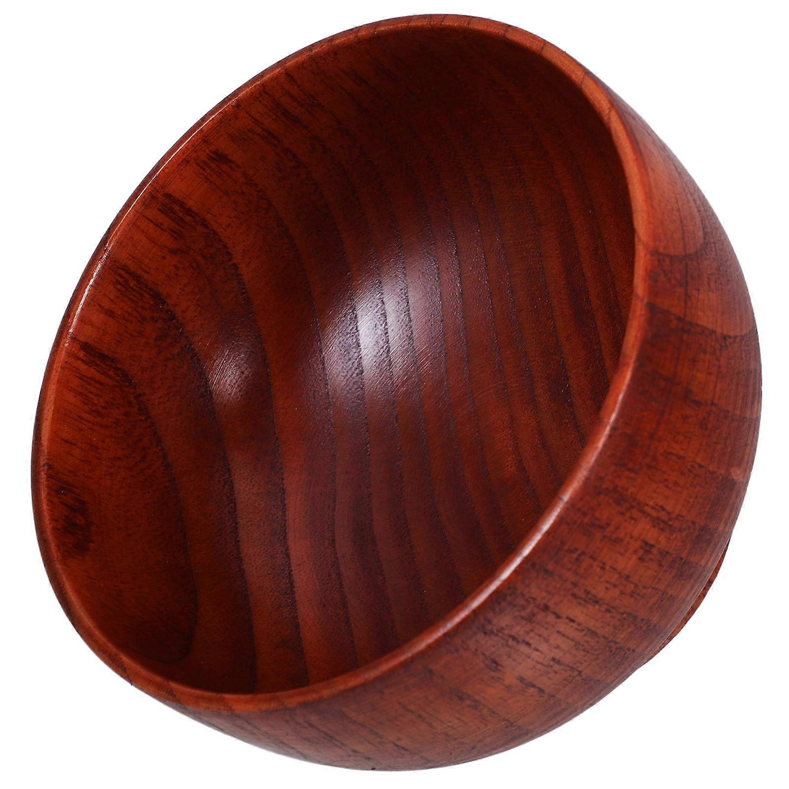 Practical Wood Salad Bowl for Storage 3Pcs Round Creative Fruit Bowls