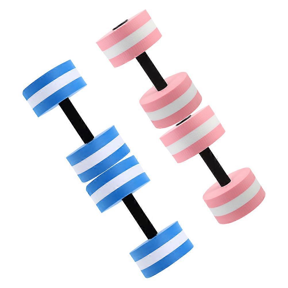 Floating Dumbbells Exercise Equipment for Water Aerobics Swimming Yoga and Fitness Exercises in Assorted Color Foam 4Pcs