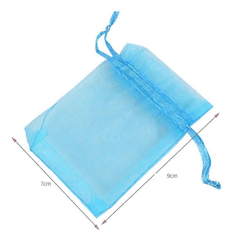 Drawstring Pouches Transparent Organza Gift Bags for Storage Use 40Pcs Assorted Colors