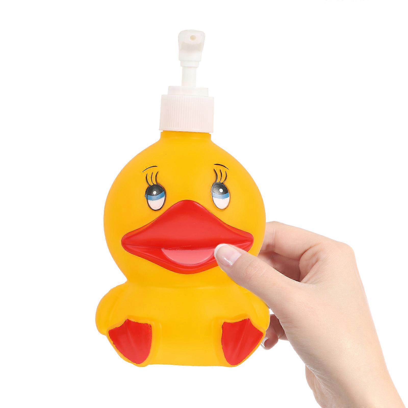 Cartoon Travel Bottles Pump Bottles for Storage Use 3Pcs Yellow Set