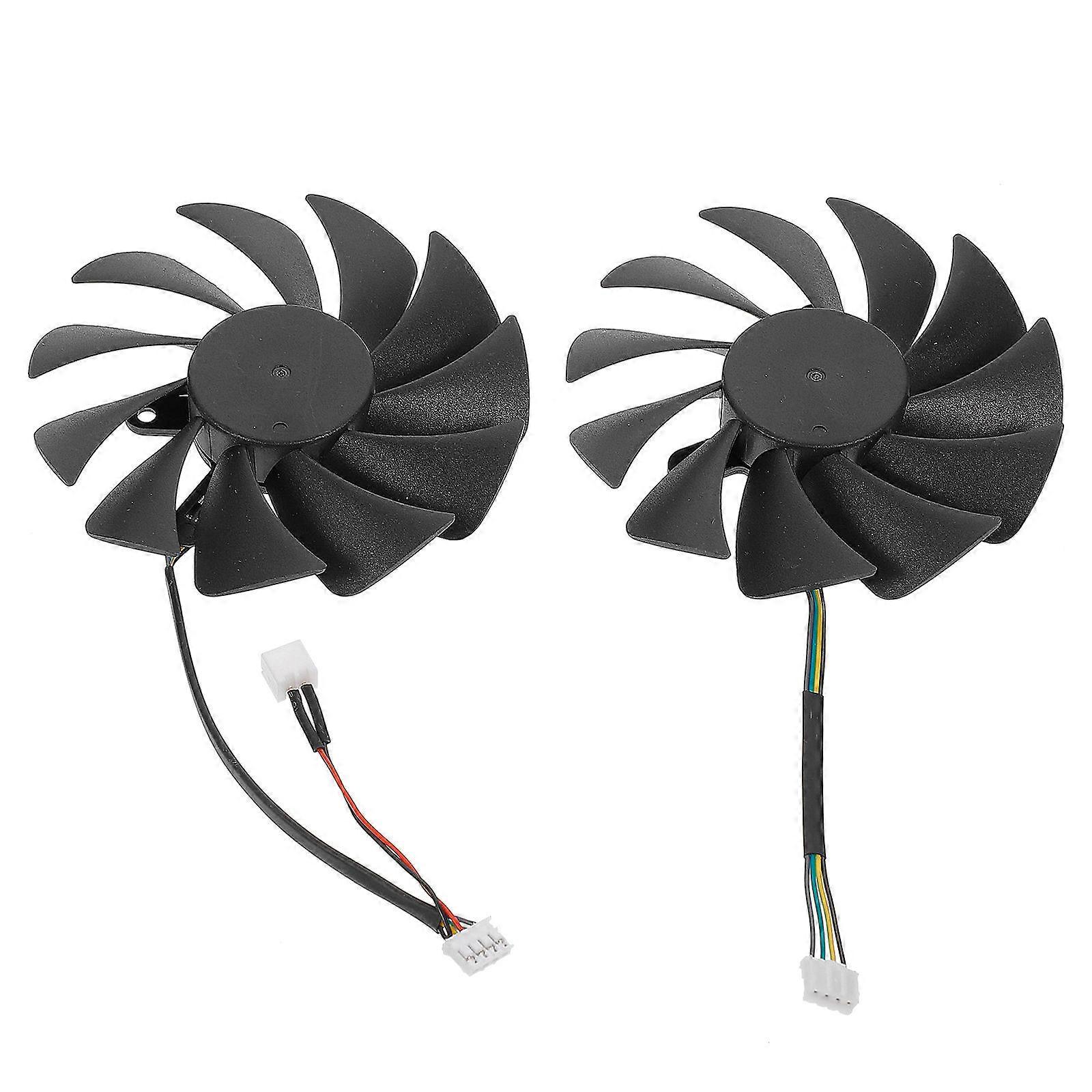 Computer GPU Cooler Fan for Graphics Card 1Pair Replacement Cooling Device