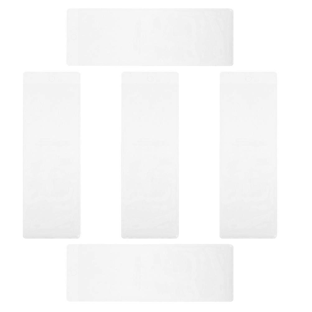 Transparent PVC Bookmark Holders 15 Pcs For Bookmarks And Photos Display Storage Usage