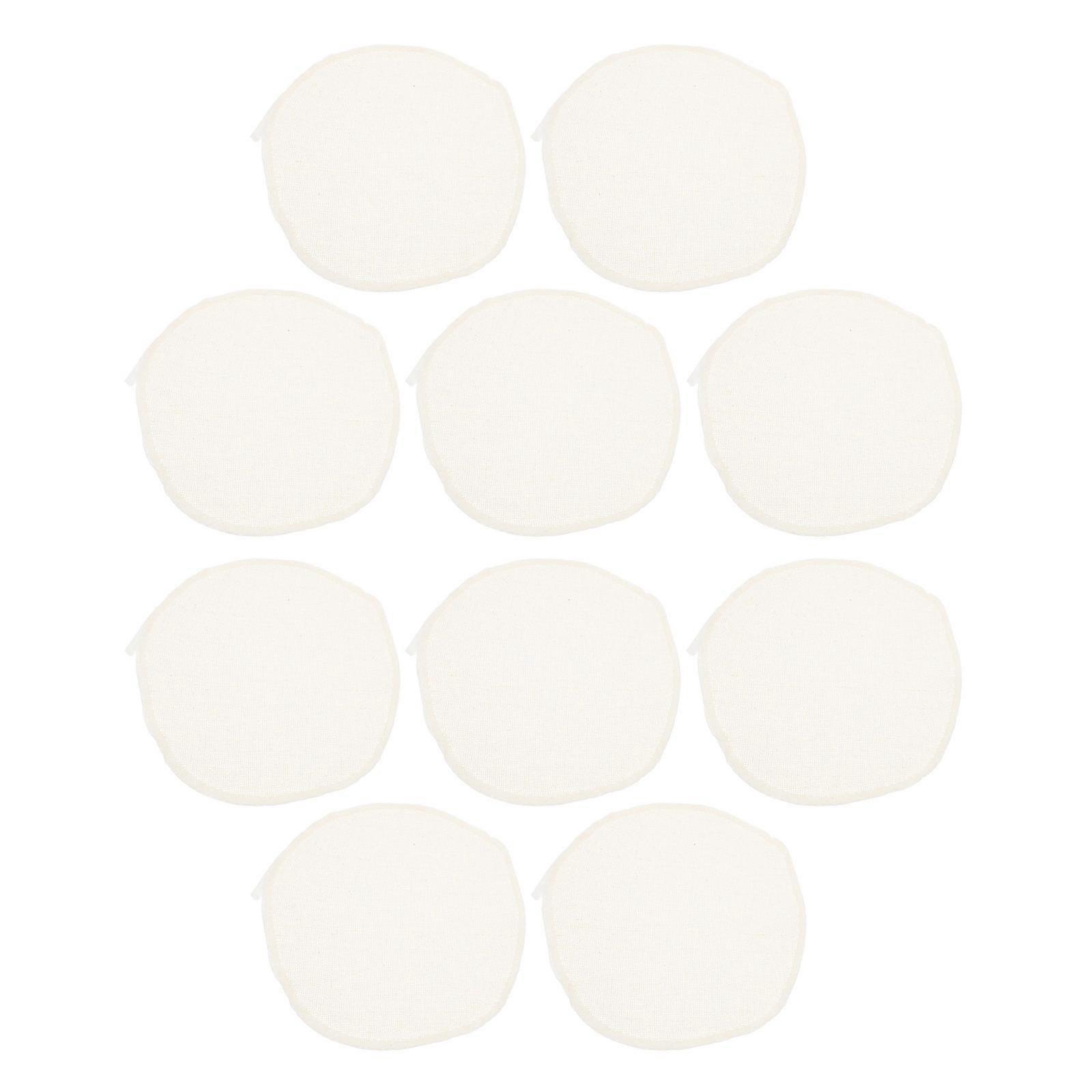 Reuable Cotton Steamer Liners for Cooking 40Pcs Beige Non Stick Round Mats