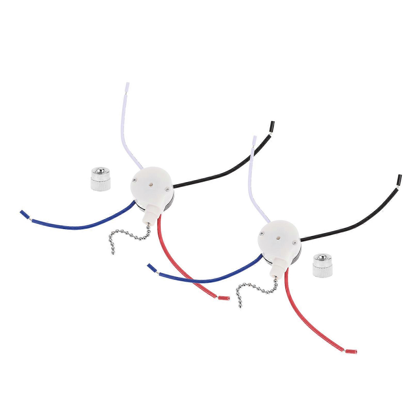 Ceiling Fan Pull Chain Switch Kit for 3-Speed Operation 10Pcs