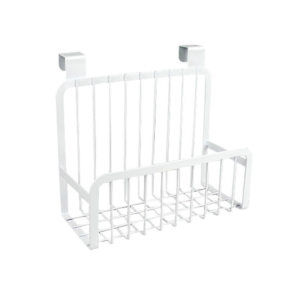 Kitchen Rack Iron Basket for Cabinet Hanging Storage 2Pcs White Organizer