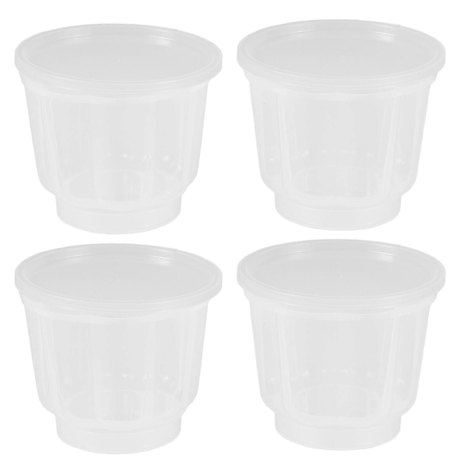 Yogurt Cups Transparent PP for Food Storage 20Pcs Included