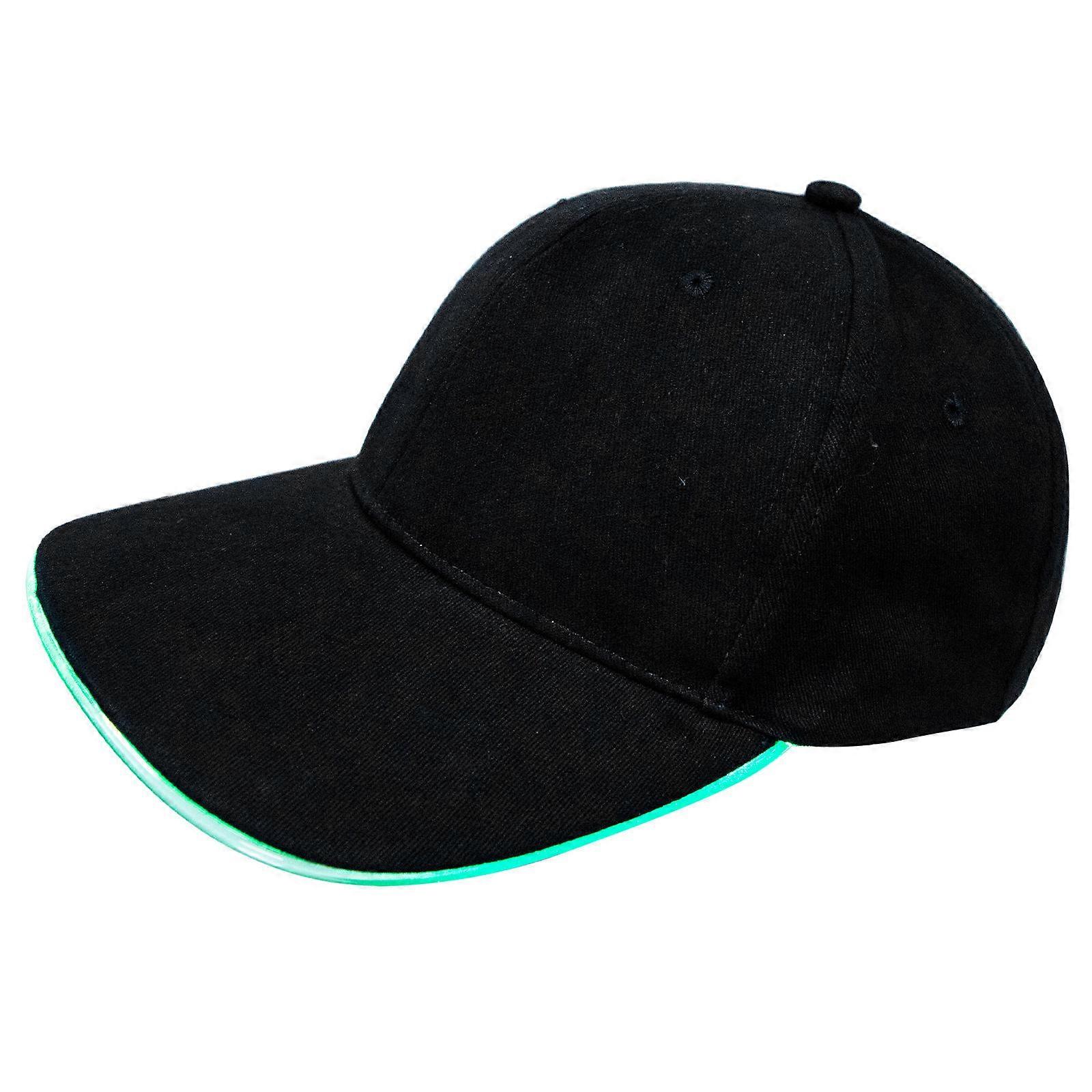 LED Baseball Hat Light Up Peaked Hat for Night Running 1Set