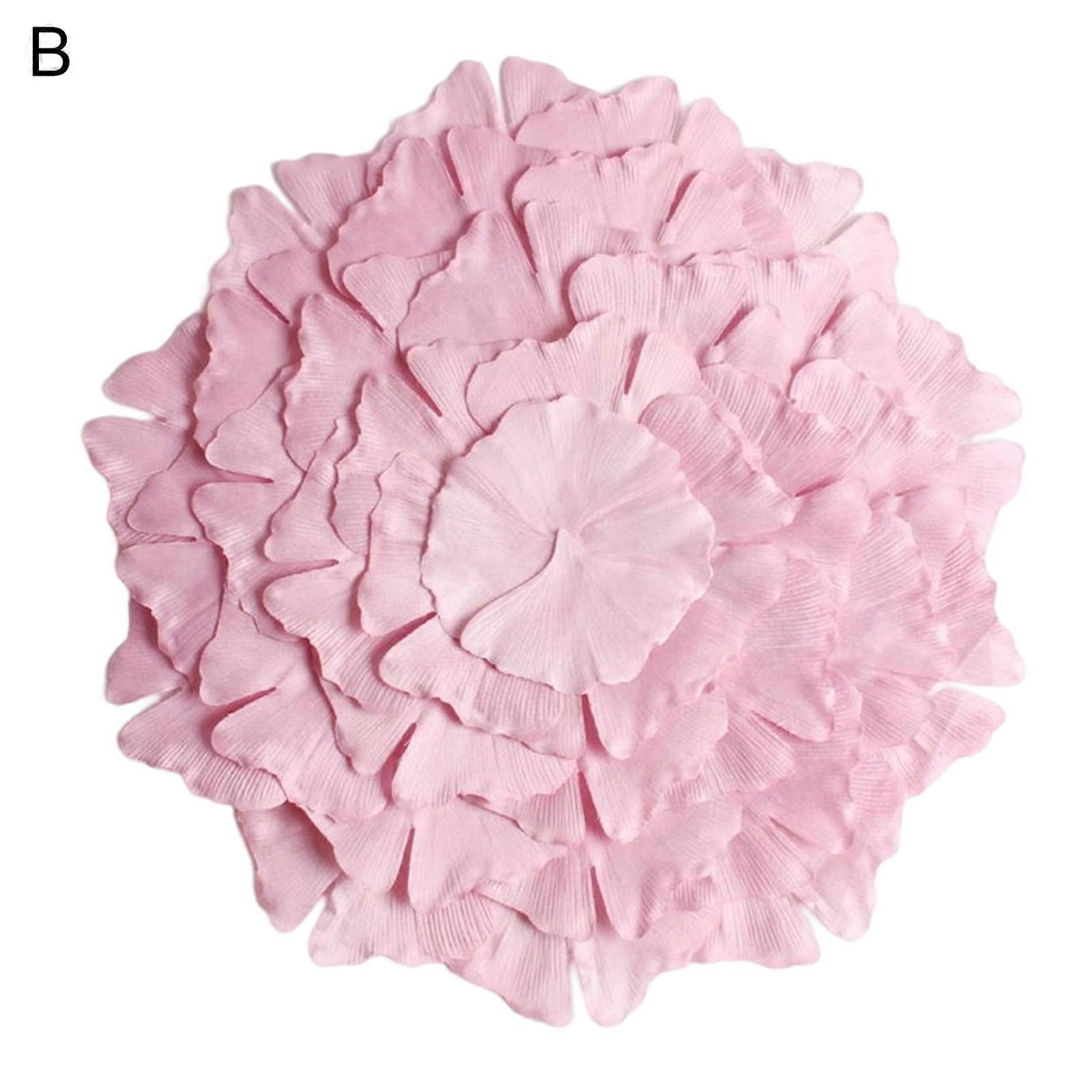 Farfi Table Placemat Nordic Heat Resistant PVC Ginkgo Leaves Stitching Flower Table Mat for Kitchen (Type B)