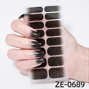 Neue gradienten zwiebel pulver nagel aufkleber 16 finger nagel aufkleber flash heißer verkauf nagel aufkleber ZE-0689 bare stück + nagel datei