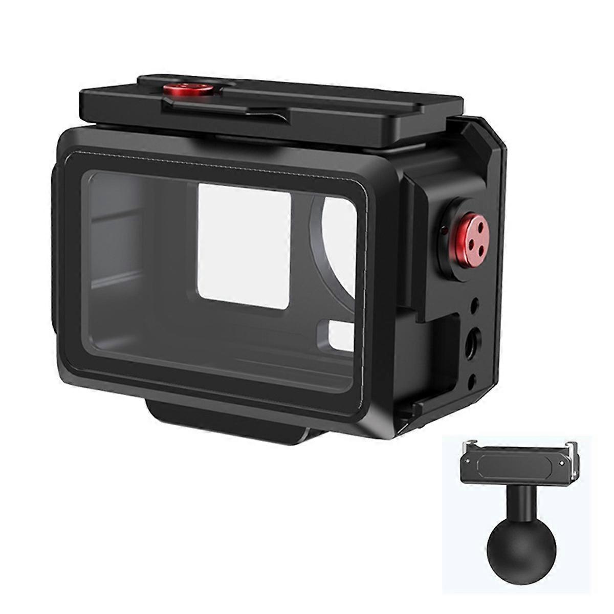 80M Waterproof Case Underwater Diving Housing with Head Adapter