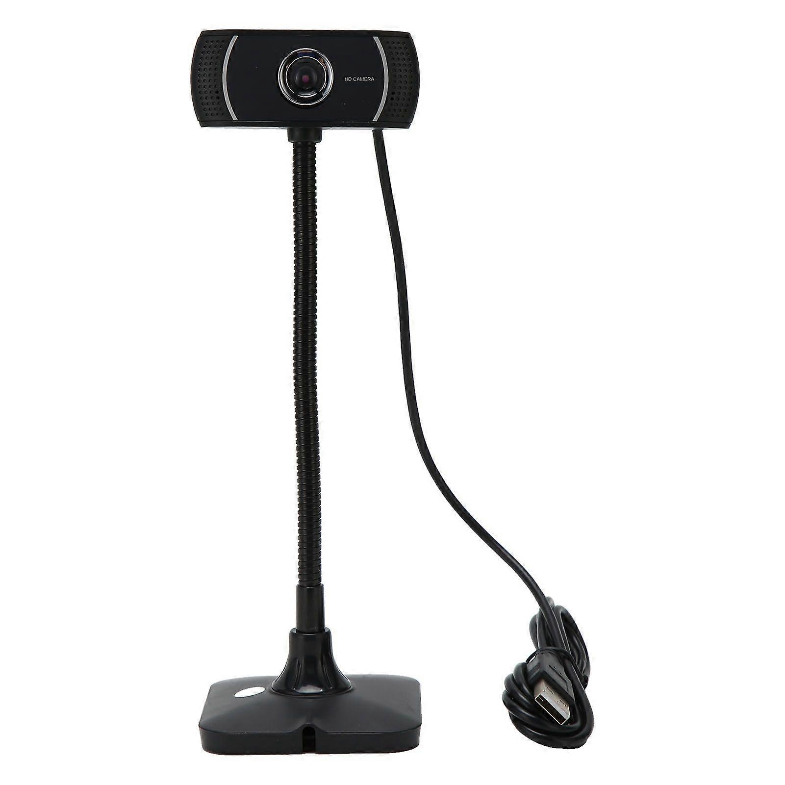 Webcam HD Manual Focus Live Streaming Drive Free USB Camera with Microphone for Computer Conference Calling 640x480